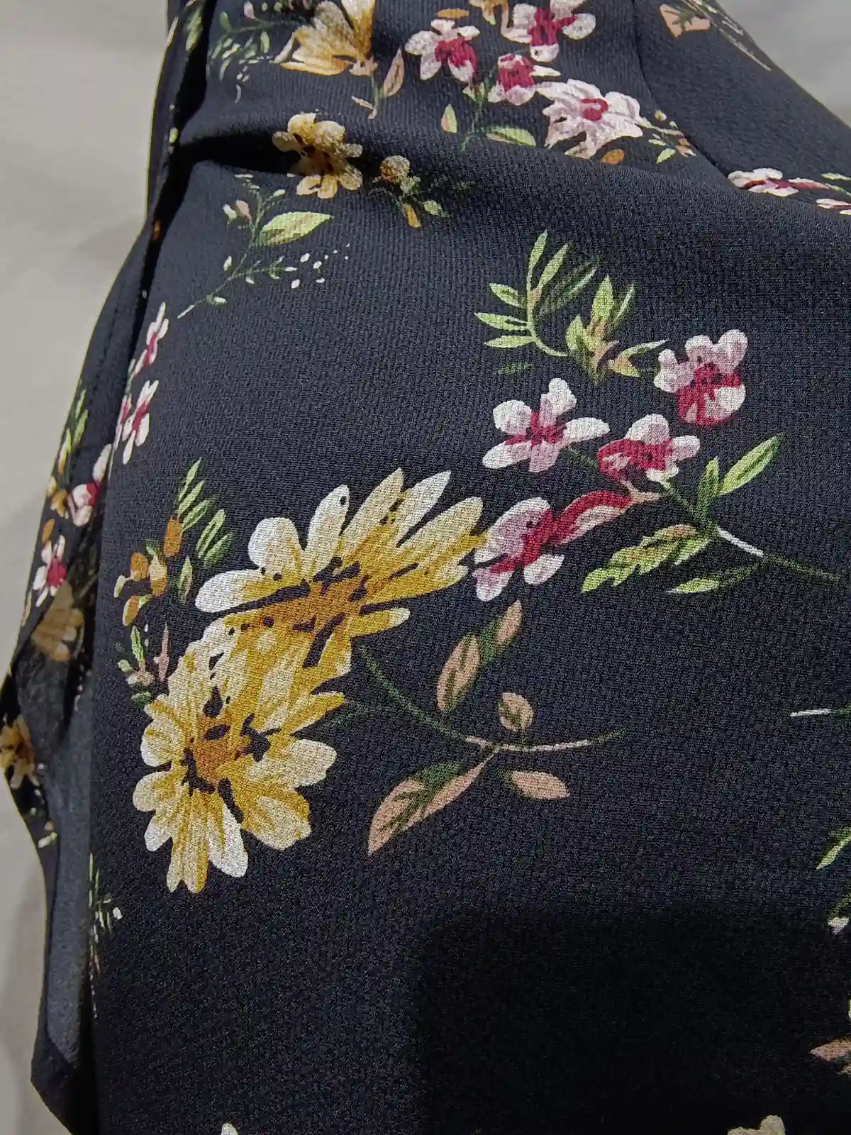 Black Floral Wrap Skirt - N/A bottoms available at theGirlyZone Kampala